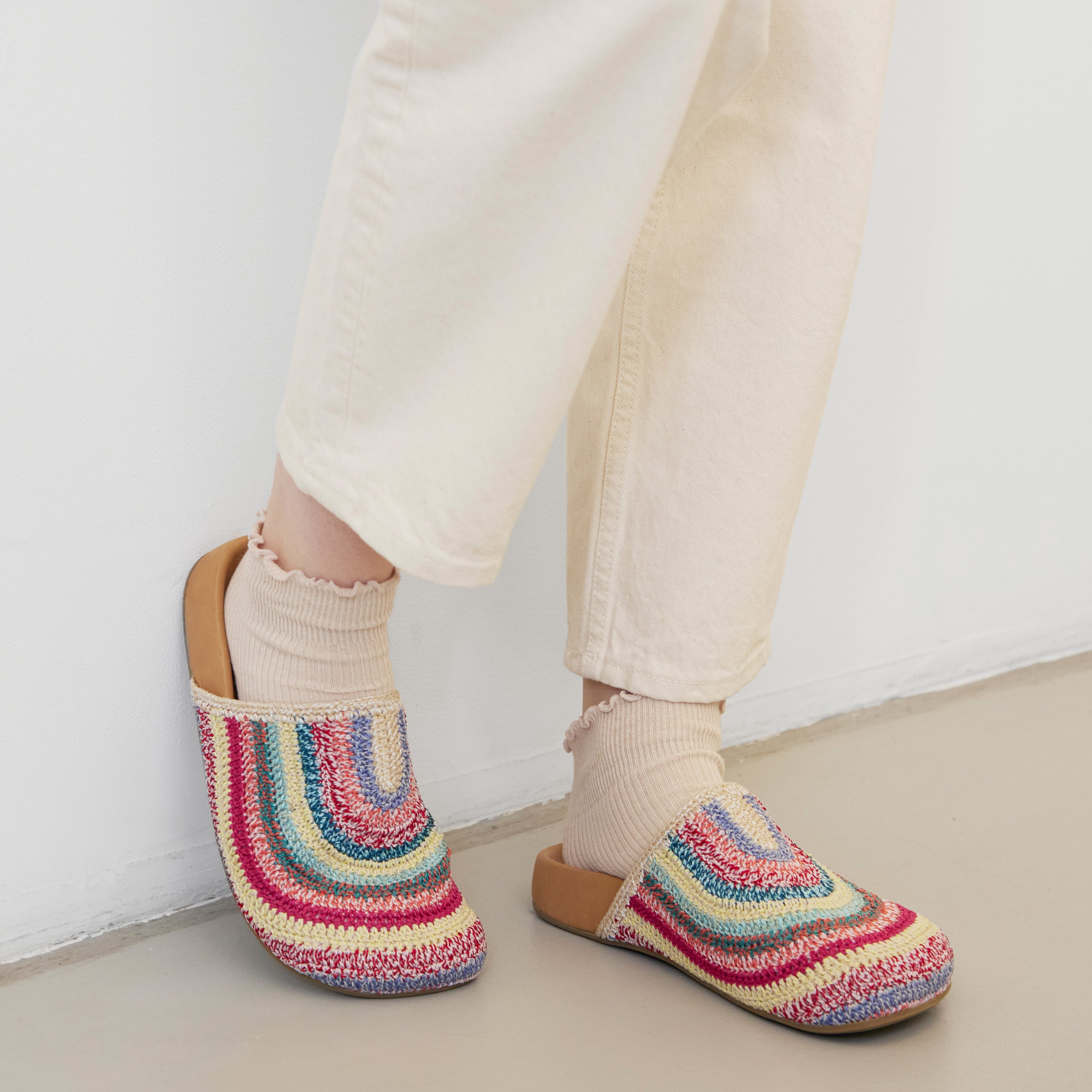 Bolinas Crochet Clogs for Women - Comfortable Handmade Summer Slide Sandals with Arch Support - Perfect for Beach, Pool, and Casual Outings