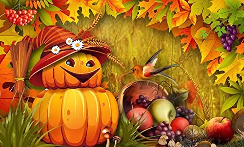 1000 Piece Wooden Jigsaw Puzzle for Adults & Kids - Autumn Pumpkin & Fall Leaves Theme - Educational Family Game & Intellectual Toy - Perfect for Family Bonding, Holiday Gifts & Cognitive Development
