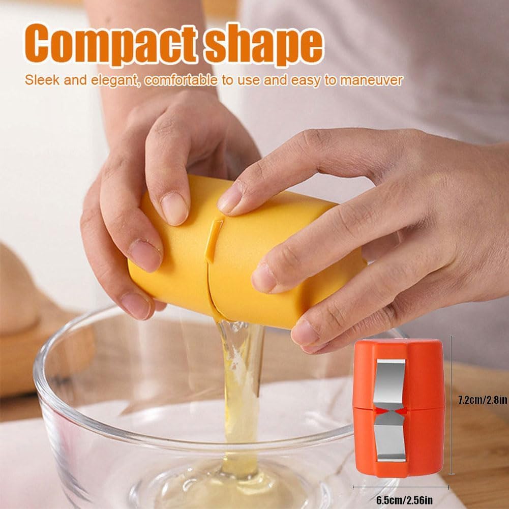 Premium Egg Shell Opener & Eggshell Cutter - 3PCS Handheld Egg Cracker Tool for Raw Eggs | Multifunctional Egg Breaker & Yolk Separator | Perfect for Cooking, Baking, Camping & Kitchen Use