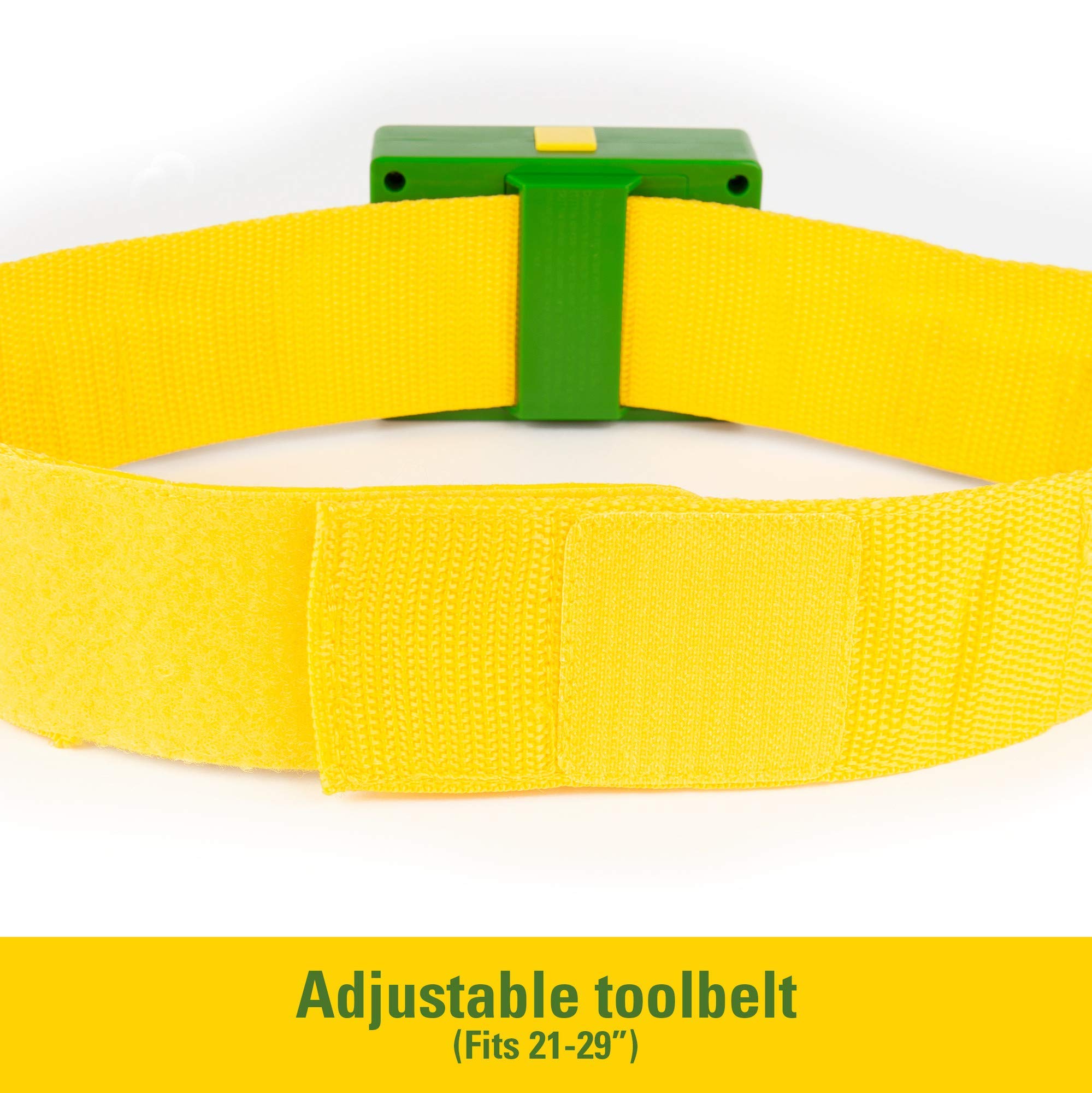 John Deere Deluxe Talking Toolbelt - 7-Piece Construction Toy Set for Toddlers Ages 2+ | Interactive Learning & Role Play | STEM Educational Building Toys for Preschoolers | Perfect for Pretend Play & Early Childhood Development