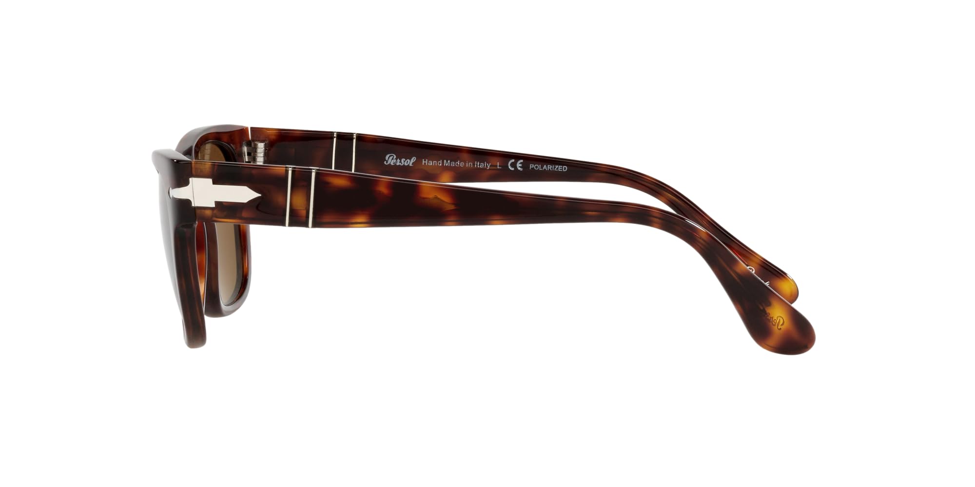 Persol PO3269S Square Sunglasses for Men & Women - UV Protection Polarized Lenses - Classic Retro Style for Outdoor Activities, Driving, and Fashion