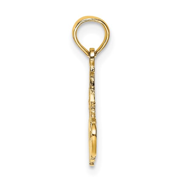 14K Solid Yellow Gold Best Mom Necklace with Mama Charm Pendant - Perfect Gift for Mother's Day, Birthday & Anniversary | Elegant Jewelry for Women