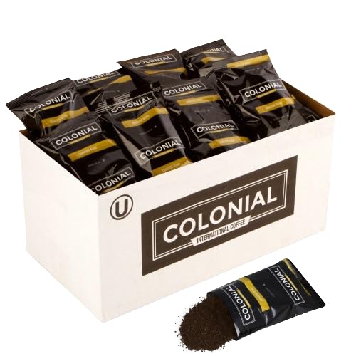 Premium Colonial Coffee Packets - 32 Pack of 2.5oz Pre-Ground Breakfast Blend Medium Roast Coffee Bags for Drip Coffee Makers | Perfect for Home Brewing, Office Use & Camping Trips
