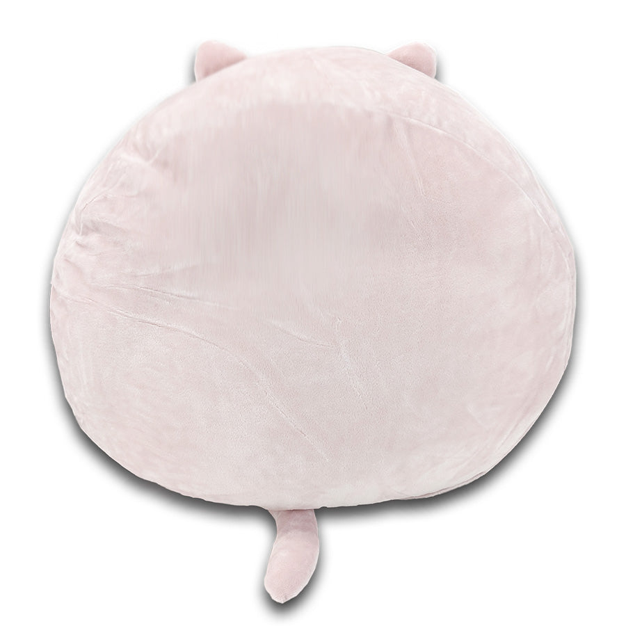 Soft & Cute Squishy Polyester Cat Pillow with Tail & Ears - Purr cilla The Cat Plush Toy for Kids & Adults - Perfect for Bedroom Decor, Couch Cuddling & Stress Relief