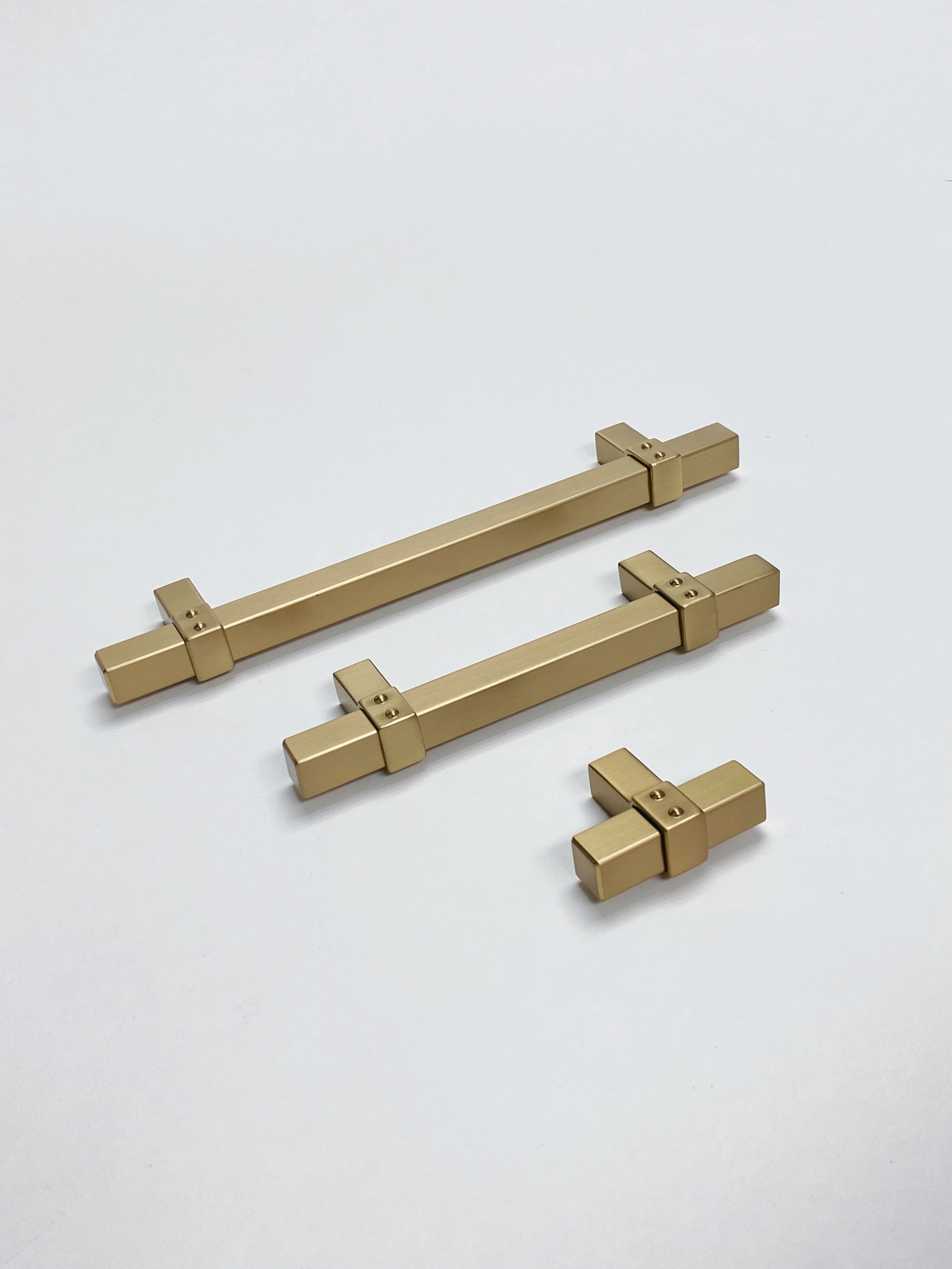 Champagne Bronze Rio T Bar Cabinet Knobs and Drawer Pulls - Elegant Hardware for Kitchen Cabinets, Bathroom Vanities & Furniture Upgrades