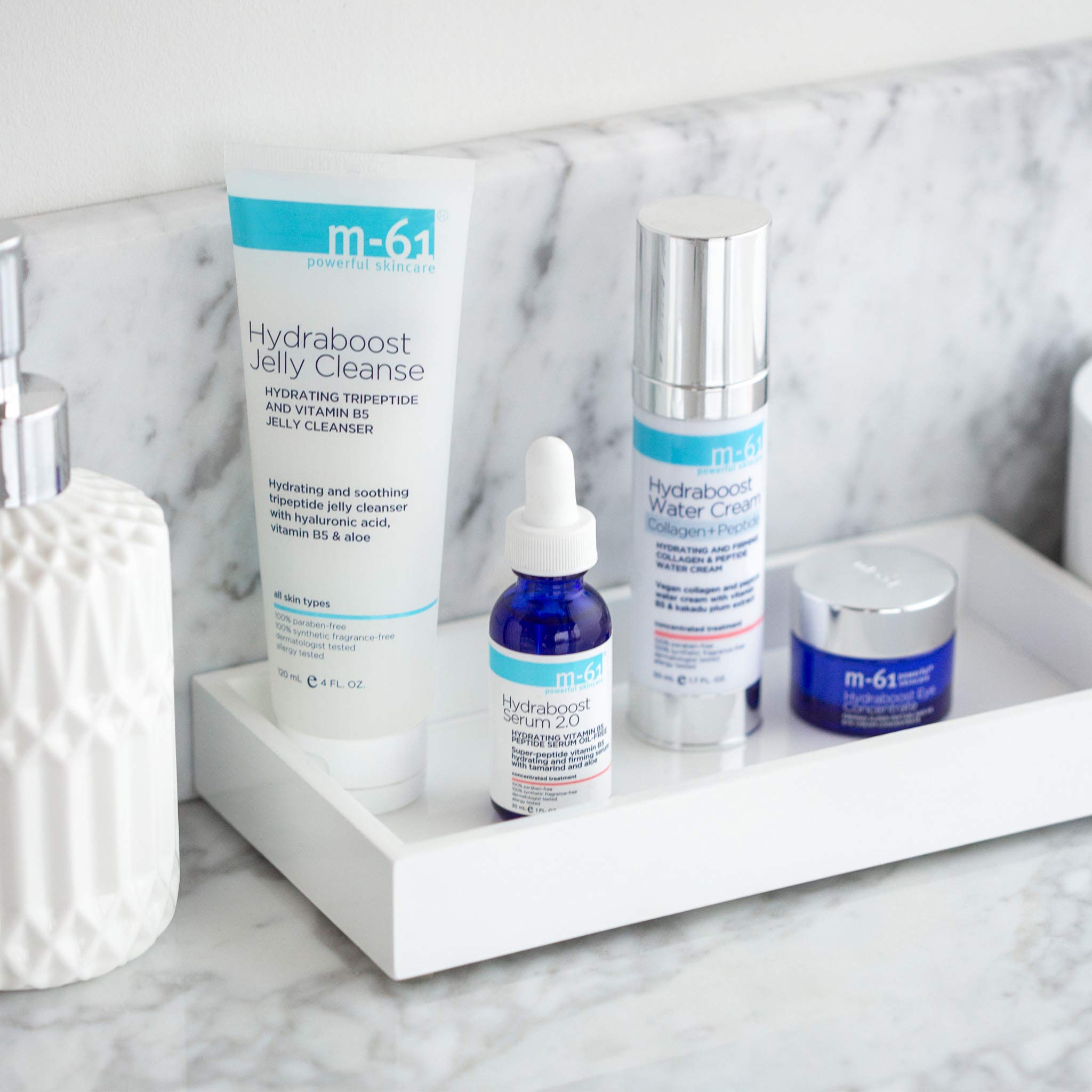 M-61 Hydraboost Collagen+Peptide Water Cream - Lightweight Anti-Wrinkle Face Moisturizer for Hydration & Skin Elasticity | Daily Skincare for Dry, Aging Skin | Perfect for Morning & Night Routine
