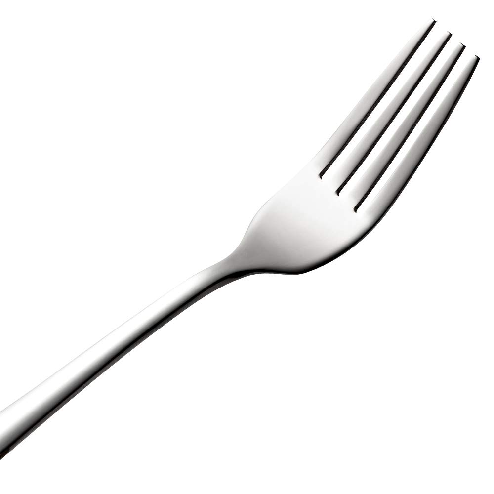 12-Piece Stainless Steel Dessert Forks Set - 6.7 Inch Elegant Salad Forks for Parties, Weddings, and Fine Dining - Dishwasher Safe & Rust-Resistant Cutlery