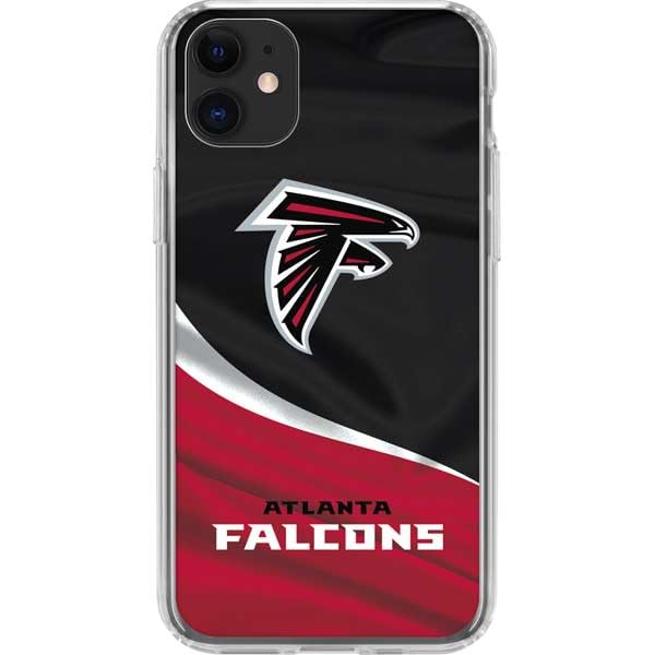 Official NFL Atlanta Falcons Clear Phone Case for iPhone 11 - Slim Protective Cover with Team Logo - Perfect for Game Day & Everyday Use