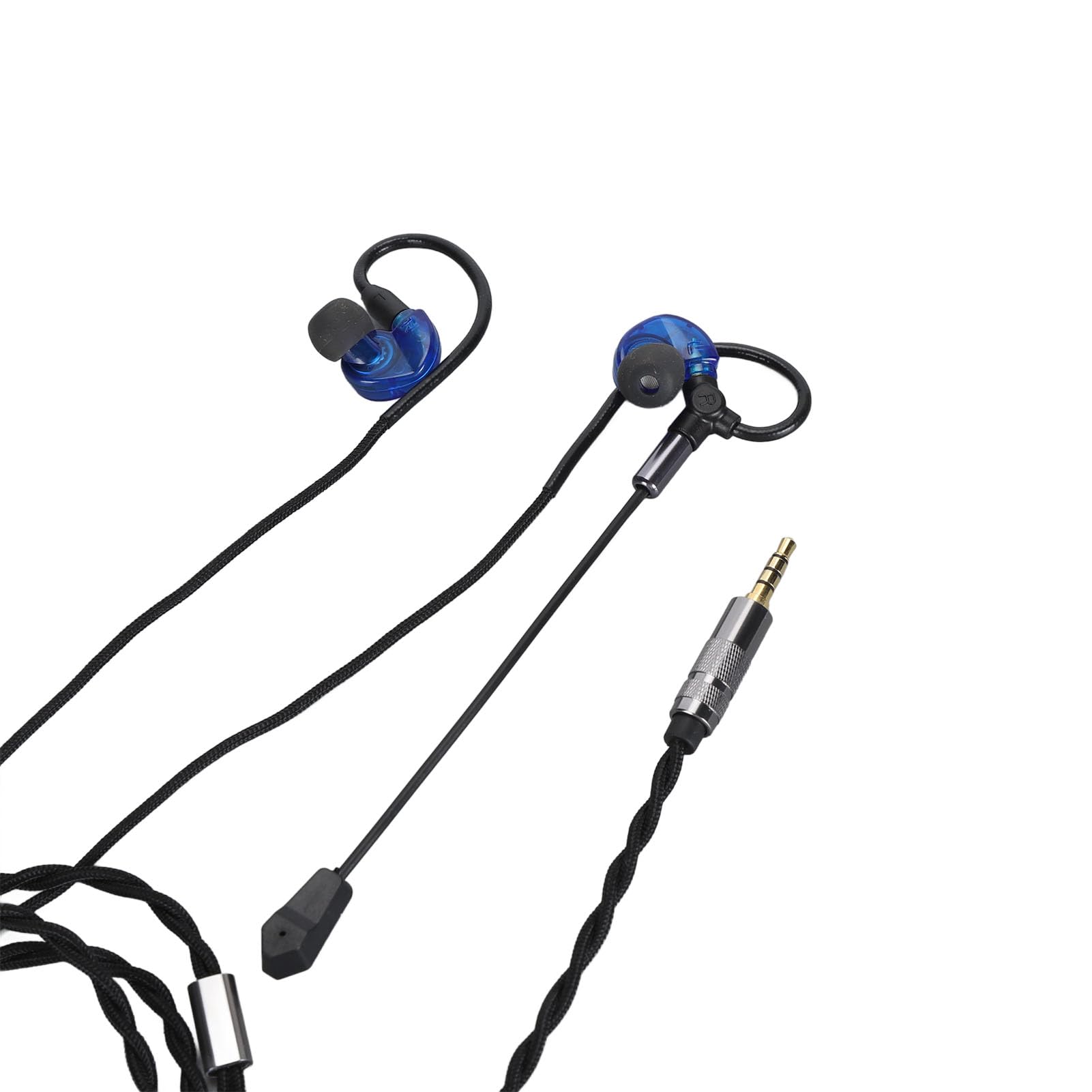Ciciglow Detachable Gaming Headphones with Noise Canceling - 3.5mm Wired Headset with 10mm Speaker - Lightweight PC Gaming Headphones for Laptop, Computer (Blue) - Perfect for Gaming, Streaming & Online Classes