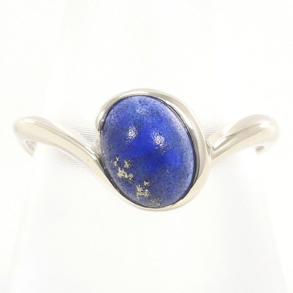10K White Gold Lapis Lazuli Ring for Women - Elegant Blue Stone Jewelry Gift for Birthday, Anniversary & Special Occasions