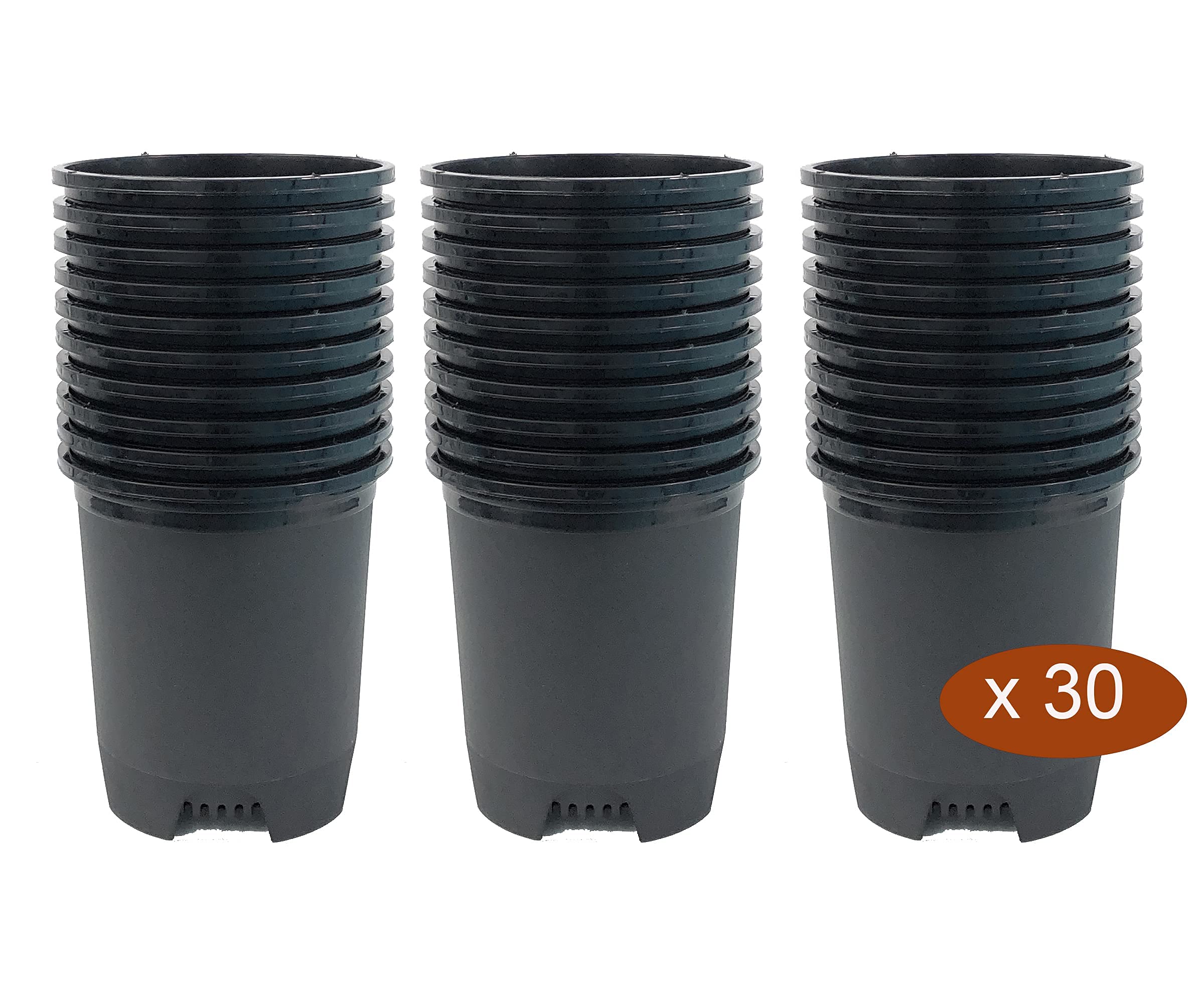 **Wholesale 30-Pack 3 Gallon (9.5 Inch) Black Plastic Nursery Pots – Indoor & Outdoor Planters with Drainage Holes for Gardening, Flowers, Herbs, and Vegetables – Perfect for Home, Garden, and Commercial Use**