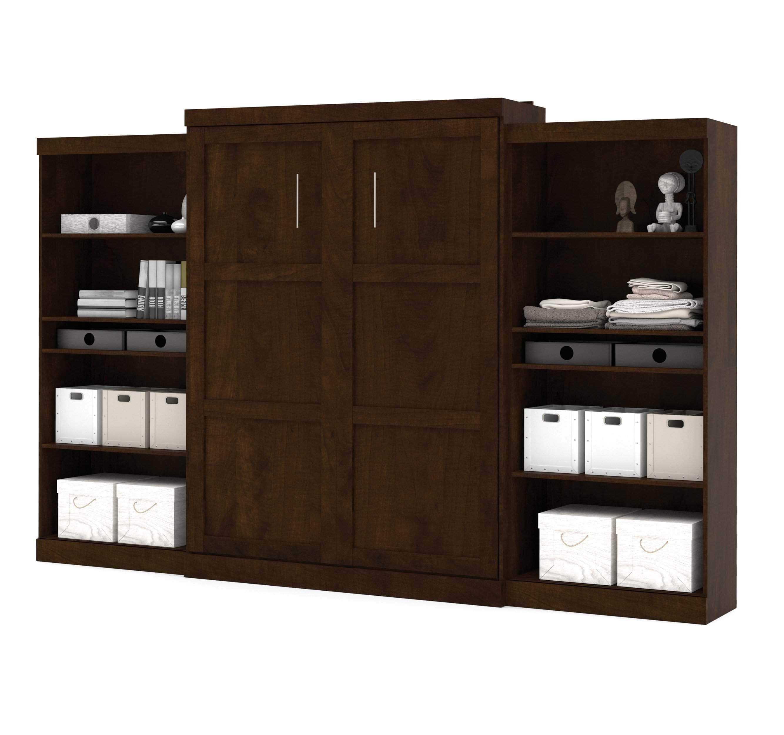 Pur Queen Murphy Wall Bed with 2 Storage Units - 136