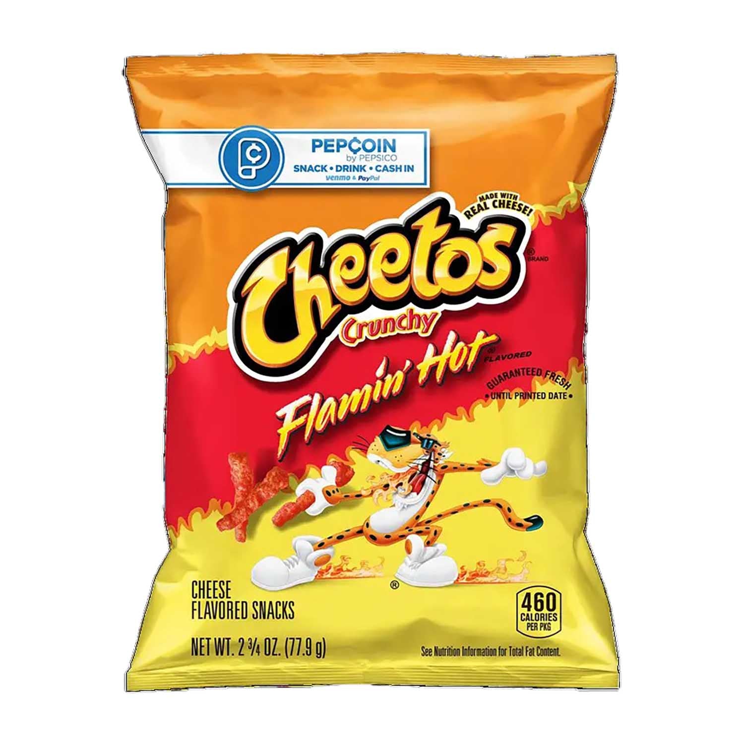 Crunchy Frito Lay Cheetos Flamin' Hot Corn Snacks - 2.75oz Bags (32 Count Case) - Perfect for Parties, School Lunches & Office Snacks