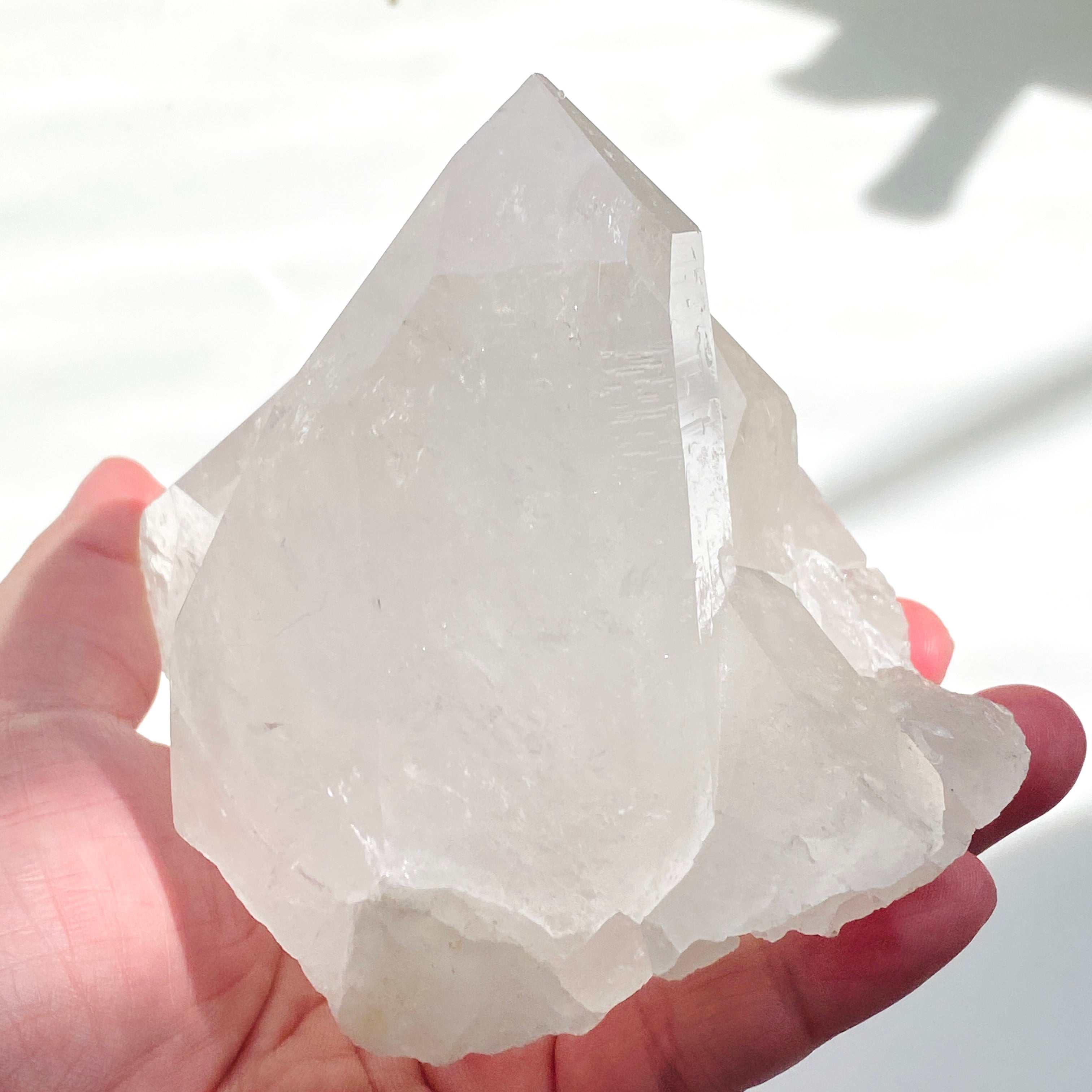 Natural Clear Quartz Crystal Cluster - Healing Stone for Meditation, Reiki, and Energy Work - CQC 44 | Home Decor, Spiritual Gift, and Feng Shui Accessory
