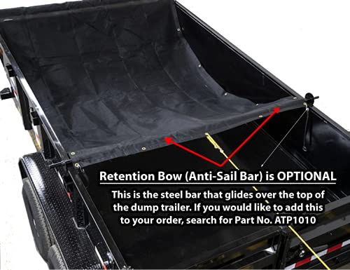 Aluminum Manual Truck & Trailer Hand Crank Tarp System (4.5' x 10') - Durable Cover for Cargo Protection, Hauling & Transport | Weatherproof & Easy to Use