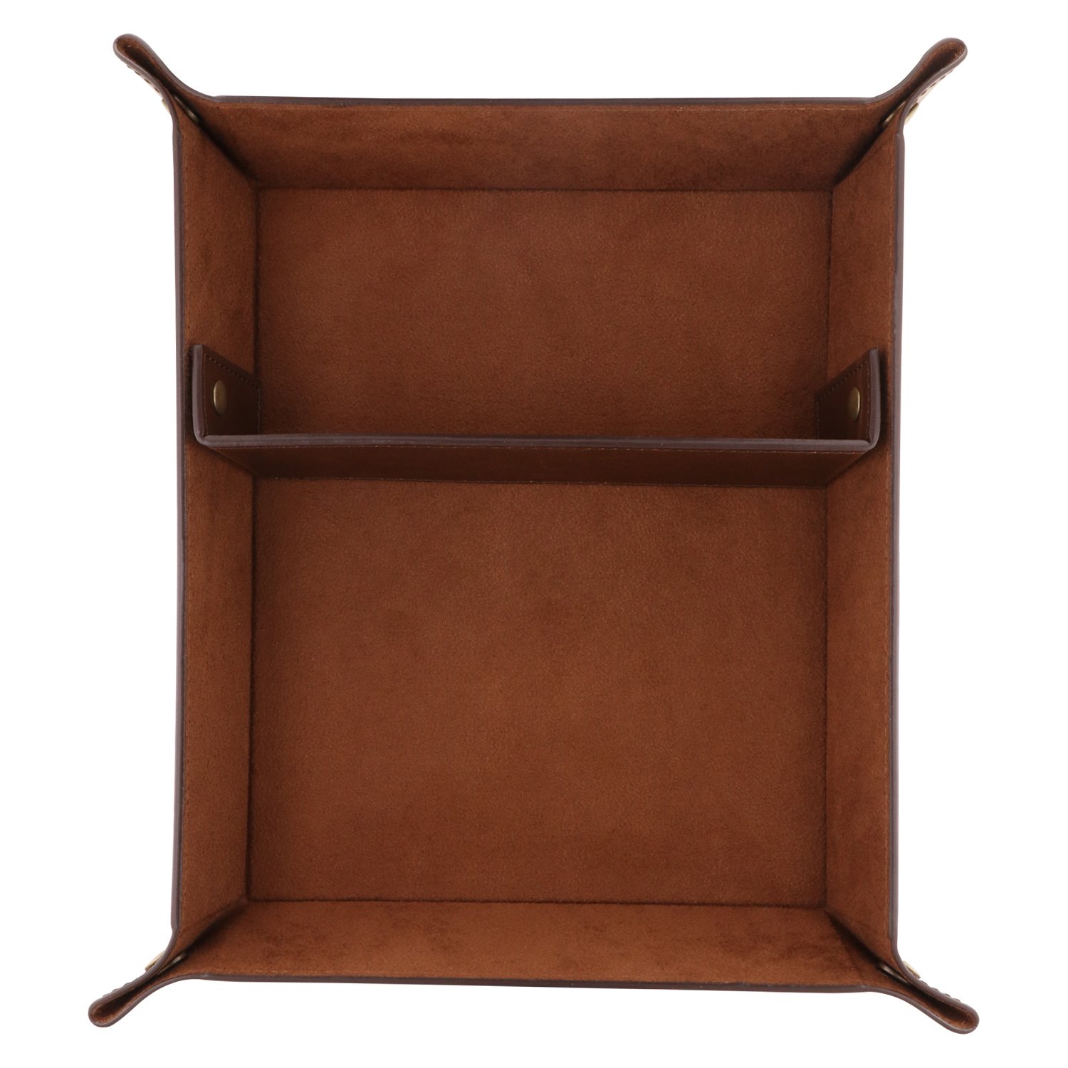 Premium Leather Desk Organizer Tray - Waterproof & Lightweight Storage Box for Wallets, Watches, Keys, Phones & Office Supplies | Perfect for Home, Office & Travel Organization