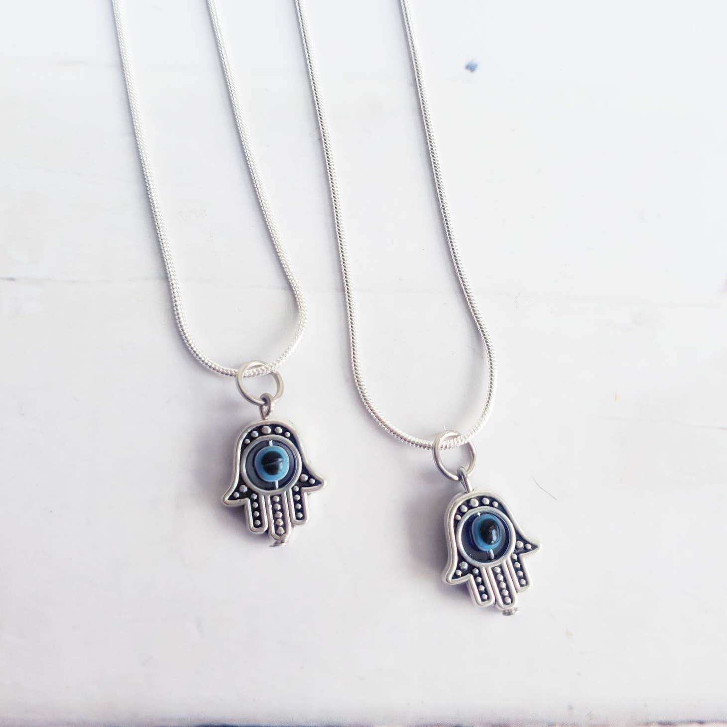 Hamsa Hand Necklace - Protection & Good Luck Charm Jewelry for Women | Spiritual & Fashion Accessory for Everyday Wear, Gifts & Meditation