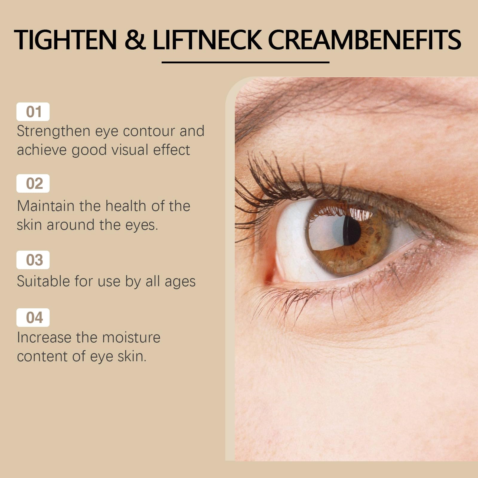 **Multi-Peptide Firming Eye Cream for Dark Circles & Puffiness – Anti-Aging Eye Serum for Men & Women – Reduces Fine Lines & Tightens Delicate Under-Eye Skin – Perfect for Nighttime Skincare & Daily Use**
