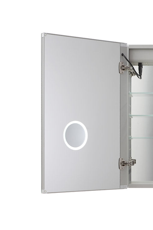 Aquadom Royale Plus 48x30 Inch LED Bathroom Medicine Cabinet with Mirror - Modern Waterproof Storage for Bathroom Essentials, Makeup & Toiletries (Perfect for Home, Spa, Hotel Renovation)