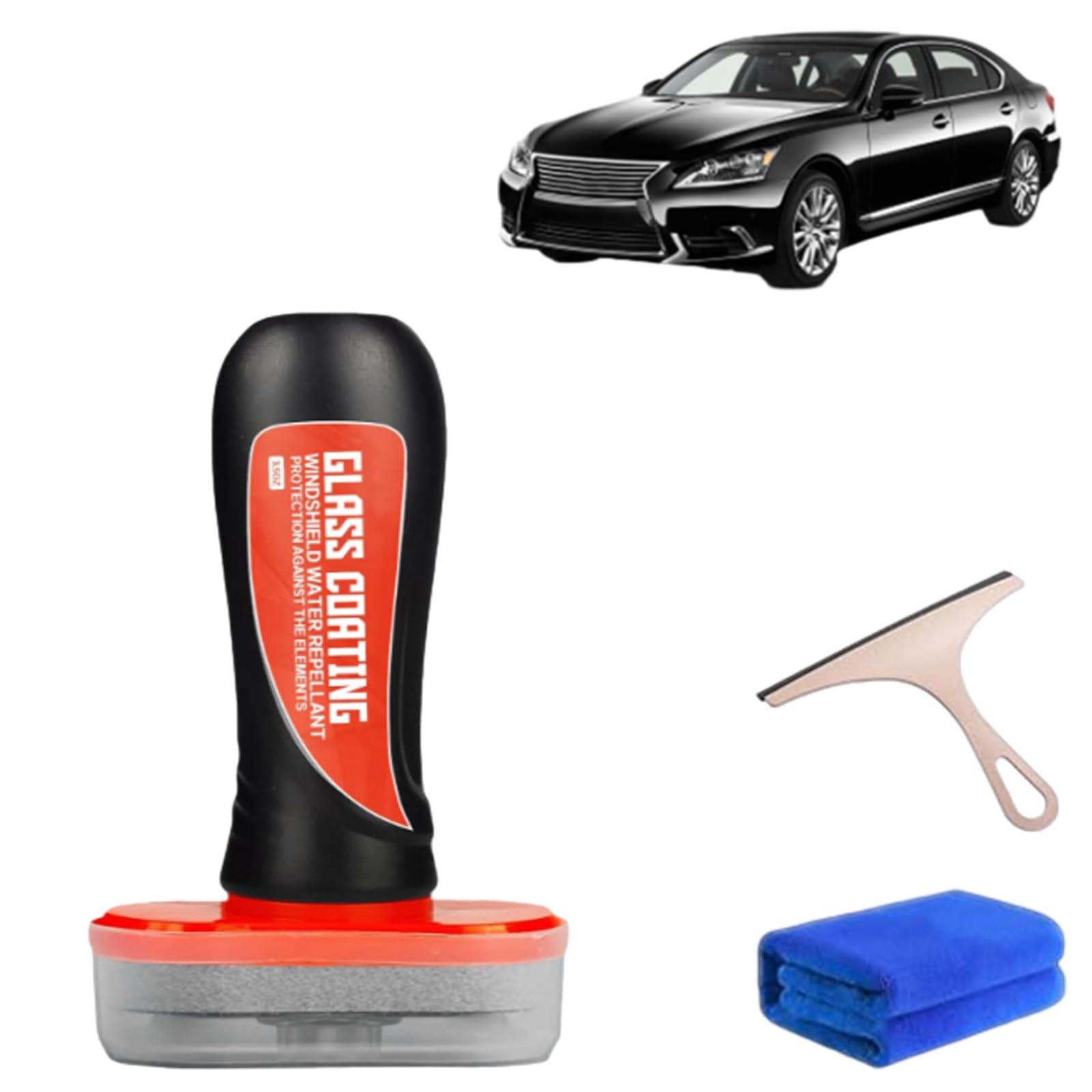Drigenos 2024 Premium Hydrophobic Windshield Glass Coating - Scratch-Free, Enhances Clarity & Visibility - Long-Lasting Water Repellent for Cars, Trucks, Motorcycles - Ideal for Rainy Weather & Night Driving (1pc)