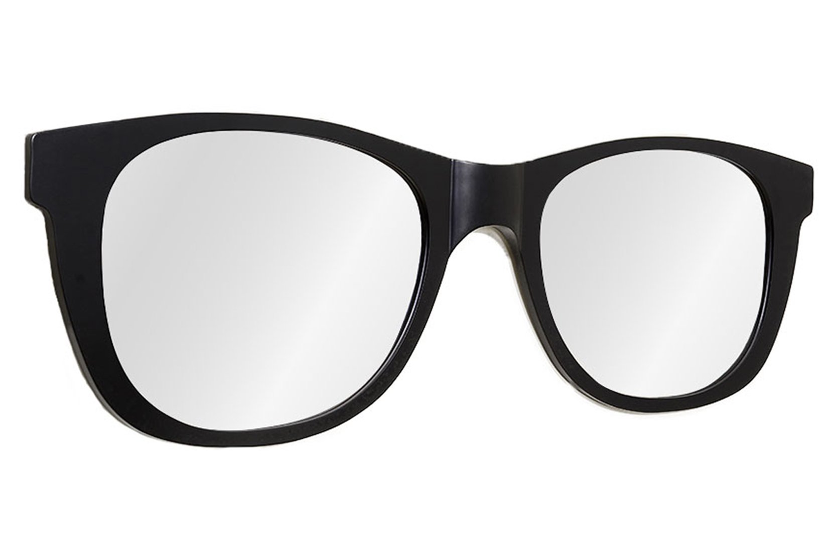 Oversized Classic Matte Black Sunglasses Shaped Modern Wall Mirror - 46