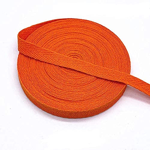 MoonyLI 10mm Cotton Webbing Twill Tape - 28 Color Options for Sewing, Quilting & Crafting - 56m Seam Bias Tape for DIY Projects, Clothing Repair & Fabric Edging