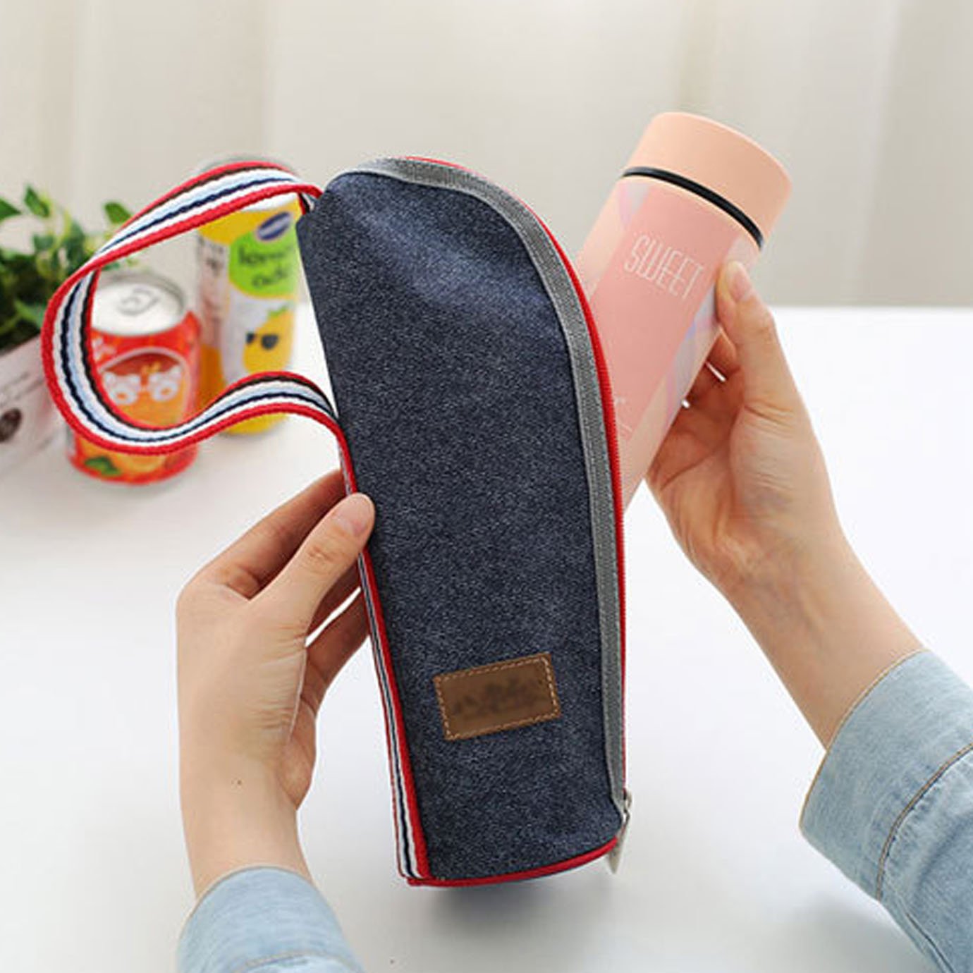 Premium Insulated Bottle Bag - Oxford Cloth Thermal Cooler for Water Bottles & Baby Feeding | Perfect for Strollers, Hiking, Workouts & Outdoor Activities