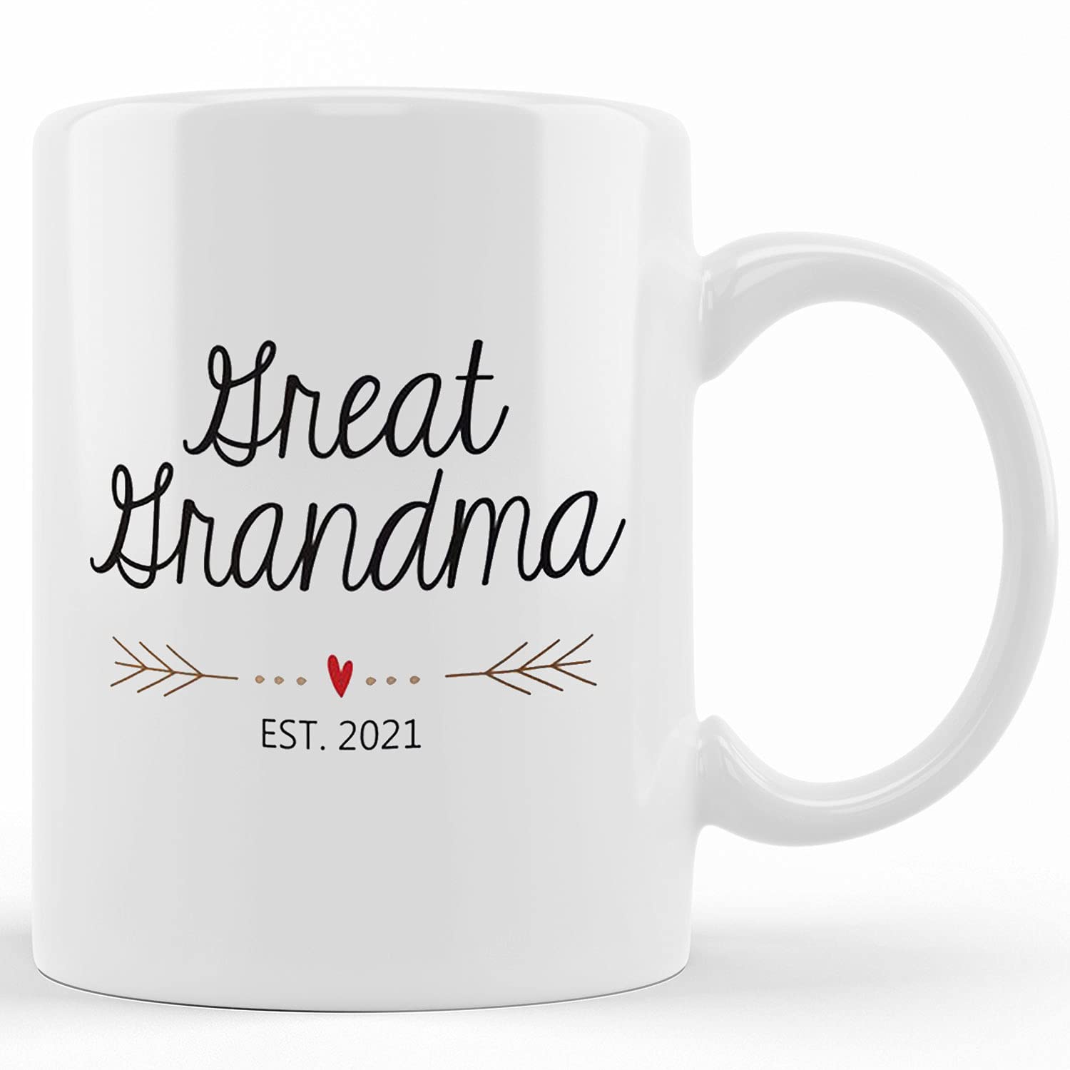 Great Grandparents Coffee Mug Set - Ceramic 11oz & 15oz Novelty Tea Cups for Great Grandpa & Grandma - Perfect Pregnancy Reveal Gift for New Great Grandparents - Ideal for Family Celebrations, Morning Coffee & Tea Time
