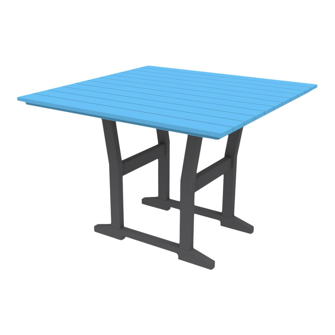 Coastline Cafe Square Dining Table - 36 Inch Modern Kitchen Table for Small Spaces, Breakfast Nook, or Outdoor Patio - Perfect for Apartments, Condos, and Bistro Settings