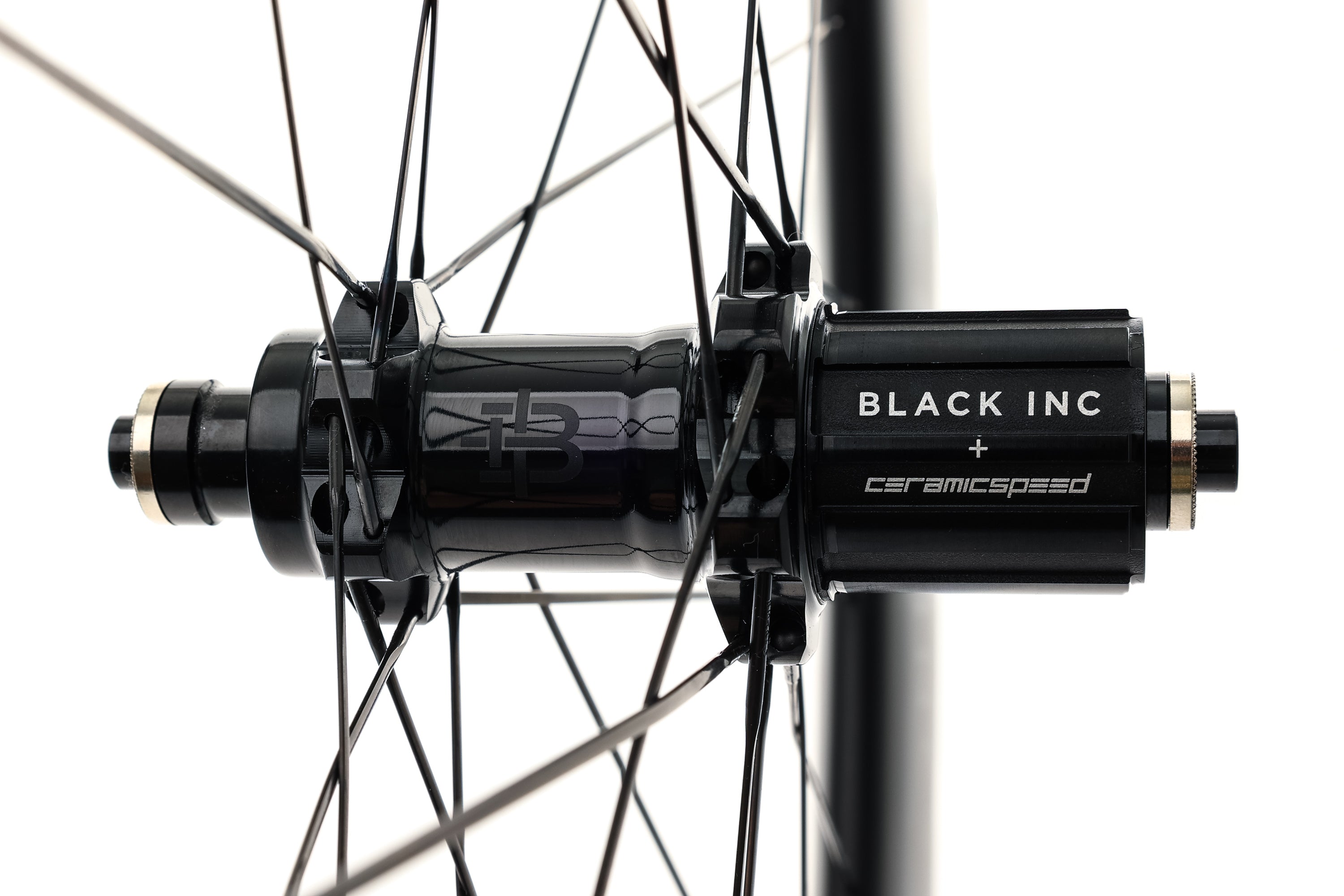 Black Inc Eighty Carbon Clincher 700c Wheelset - Lightweight Aero Road Bike Wheels for Racing & Training | High-Performance Carbon Fiber Cycling Wheelset for Road Bikes