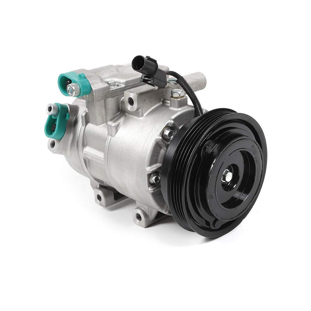 TBVECHI Air Conditioner Compressor with Clutch Replacement for 2007-2009 Kia Spectra & Spectra5 2.0L 158350 - Perfect for Summer Cooling & Auto AC Repair