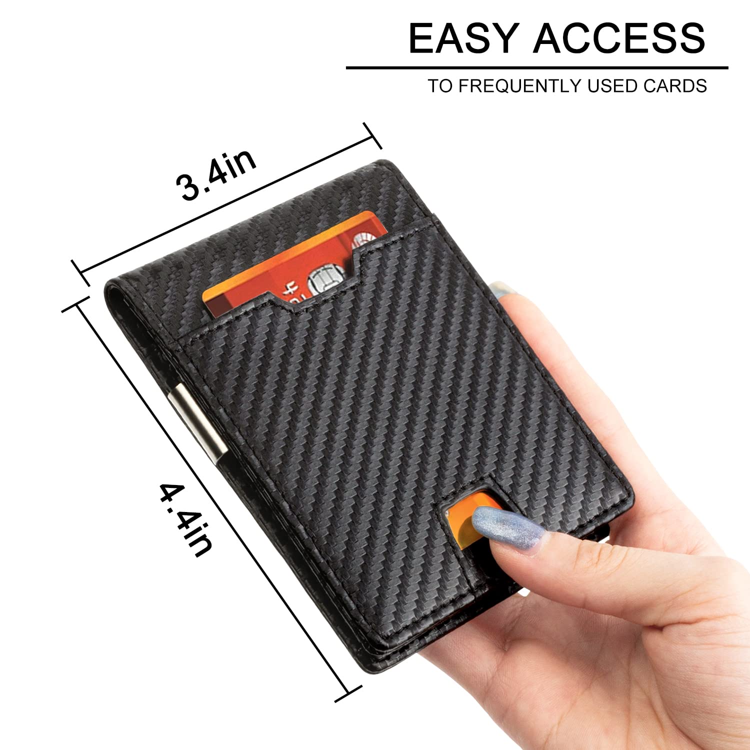 Personalized Leather Wallet for Men - Engraved Slim Bifold Wallet with Money Clip & RFID Protection - Perfect Gift for Husband, Boyfriend, Father (Birthday, Anniversary, Christmas) - Ideal for Everyday Use, Travel & Business