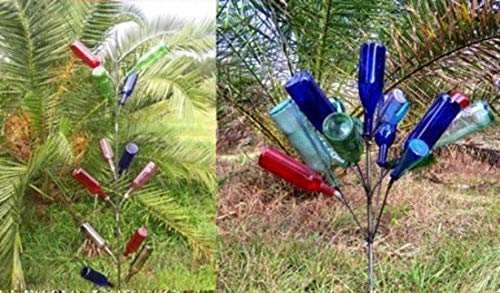 Southern Mini Wine Bottle Tree Combo - 13 & 16 Bottle Set (2 Trees) | Free Shipping | Summer Sale | Perfect for Garden Decor & Outdoor Party Decorations