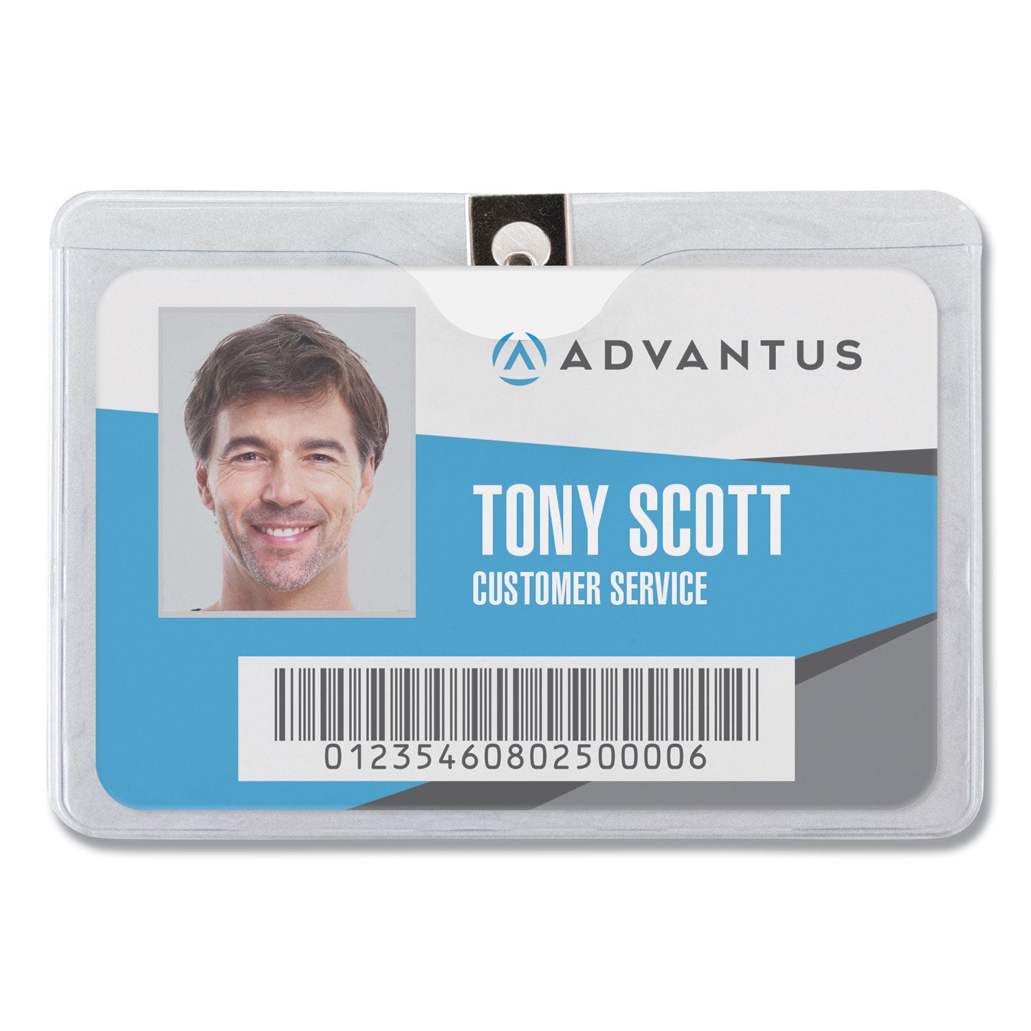 Premium Clear ID Badge Holders with Secure Clip - 4.13