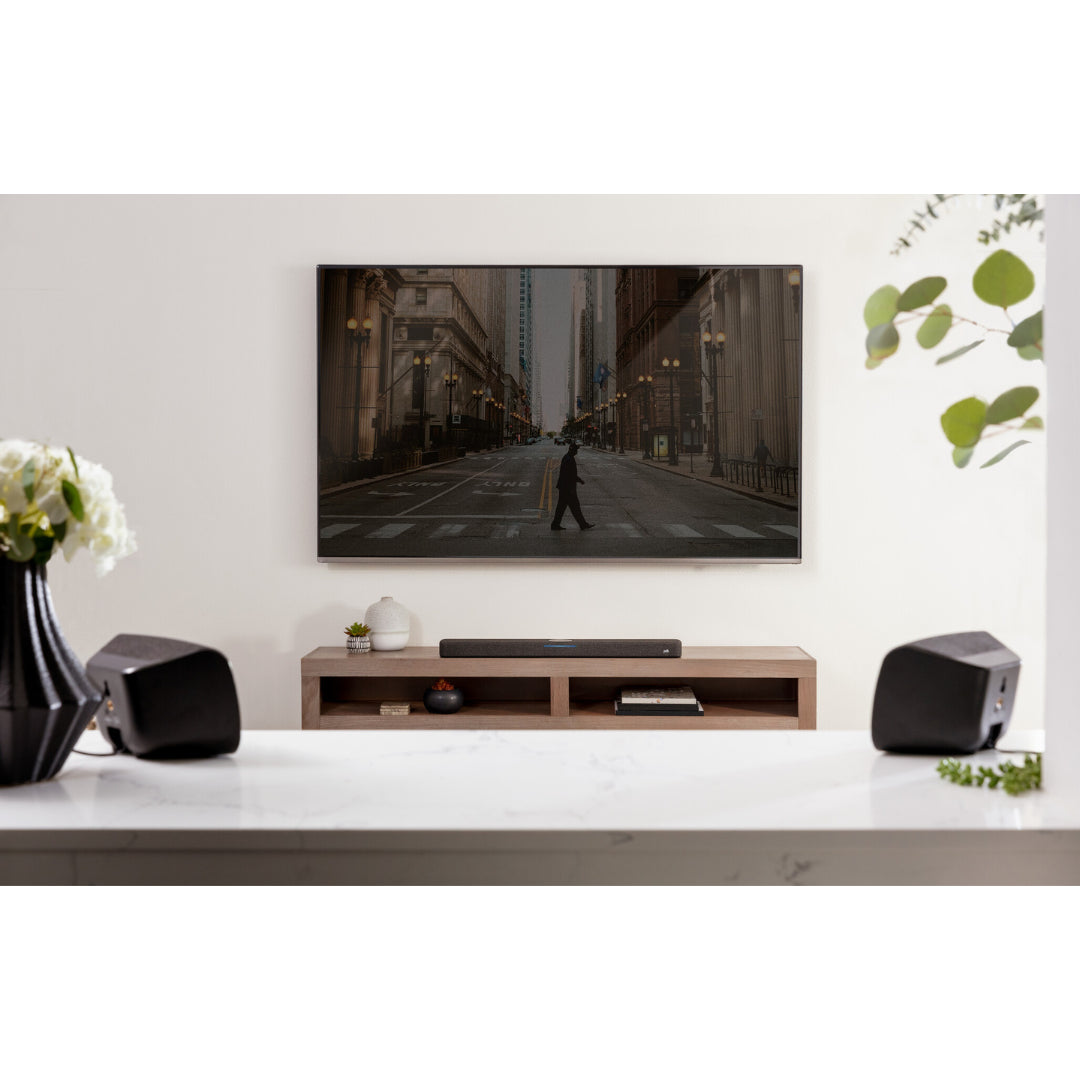 Polk React Sound Bar with SR2 Surround Speakers - Premium Home Theater Audio System for Movies, Music & Gaming