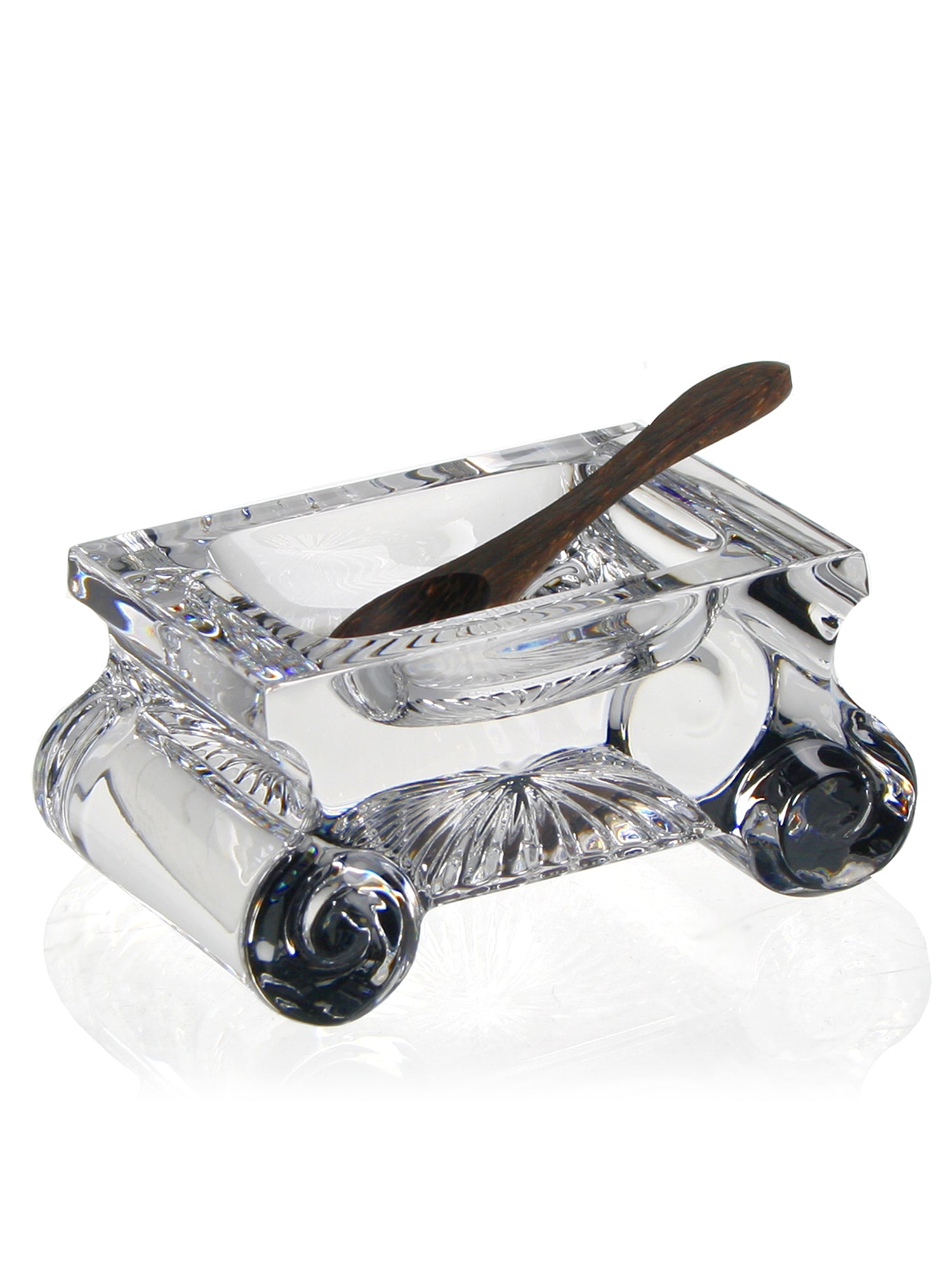 June Salt Dish With Spoon - Elegant Ceramic Salt Cellar with Lid & Mini Spoon - Perfect for Kitchen, Dining Table, and Gourmet Cooking