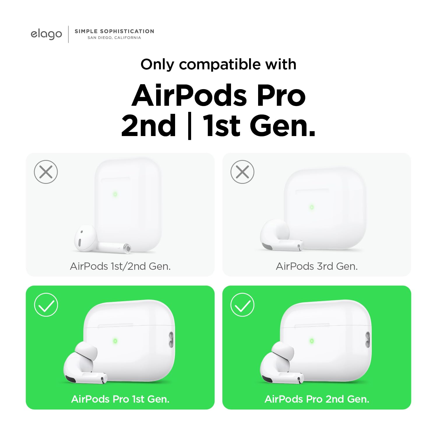 Premium Genuine Leather Case for AirPods Pro 2 & AirPods Pro - Luxury Keychain Holder with Brass Ring, Multiple Color Options (Brown) - Perfect for Travel, Work & Everyday Protection