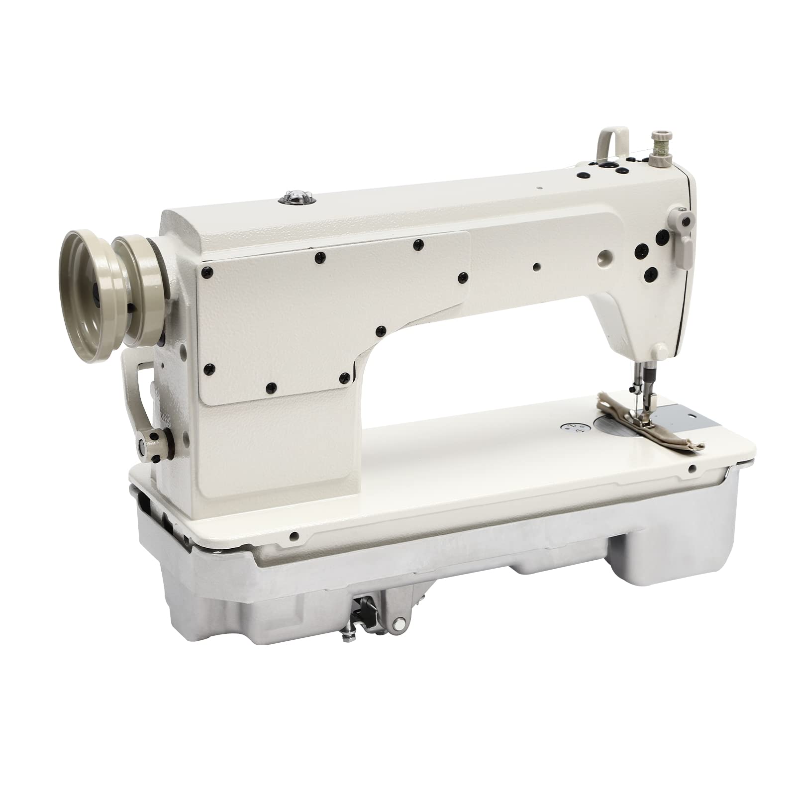 Industrial Heavy Duty Sewing Machine | High-Speed Commercial Straight Stitch Flatbed Sewing Machine for Leather, Canvas, Rubber - Perfect for Shoes, Boots, Bags & Doll Making (8700 Machine Head) | Ideal for Professional Tailoring, Upholstery & DIY Craft Projects