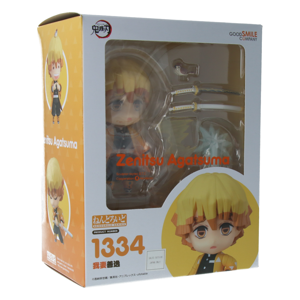 Nendoroid Zenitsu Agatsuma Demon Slayer Action Figure - Anime Collectible Toy from Kimetsu no Yaiba Series - Perfect for Display, Cosplay, and Anime Fans Gifts