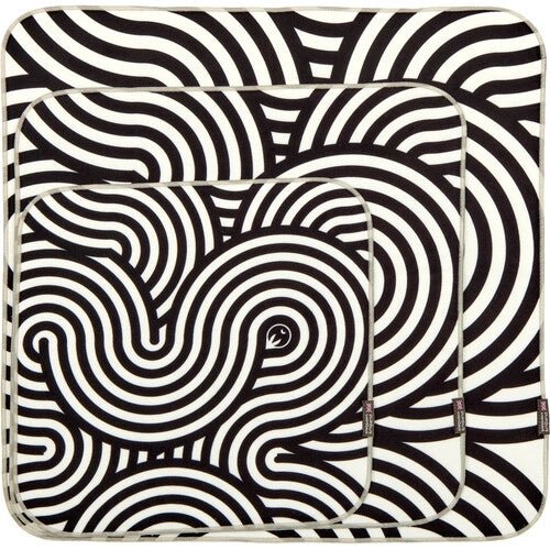 3 Legged Thing Wrapz Swirls Equipment Wrap 3 Pack (12, 15, 18 inches) - Camera Gear Protection for DSLR, Tripod & Accessories - Perfect for Outdoor Photography & Travel