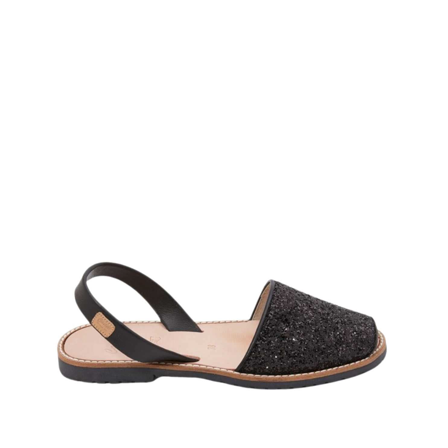 Madona 1056R Women's Open Toe Glitter Leather Menorcan Sandals - Perfect for Beach Vacations, Summer Parties & Casual Outings