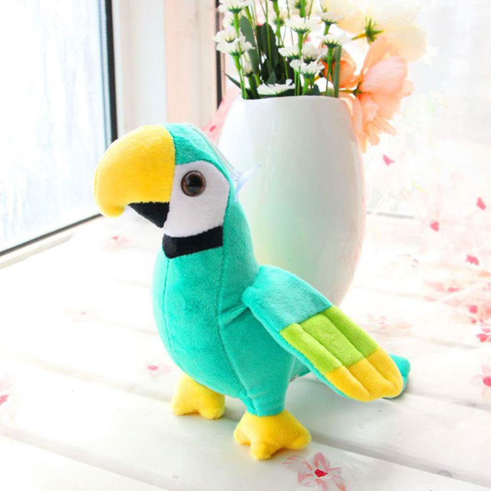 Kisangel Green Stuffed Parrot Plush Toy - 10