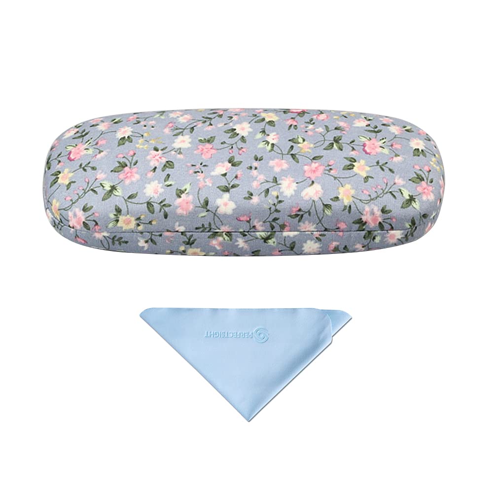 PERFECTSIGHT Hard Shell Eyeglasses Case - Durable Protective Glasses Storage for Kids, Women & Men - Cute Kawaii Design Eyewear Holder - Perfect for School, Travel & Everyday Use