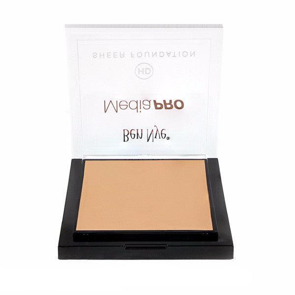 Ben Nye MediaPRO HD Sheer Foundation - Lightweight, Buildable Coverage for Flawless Skin | Professional Makeup for Photography, Film & Everyday Wear