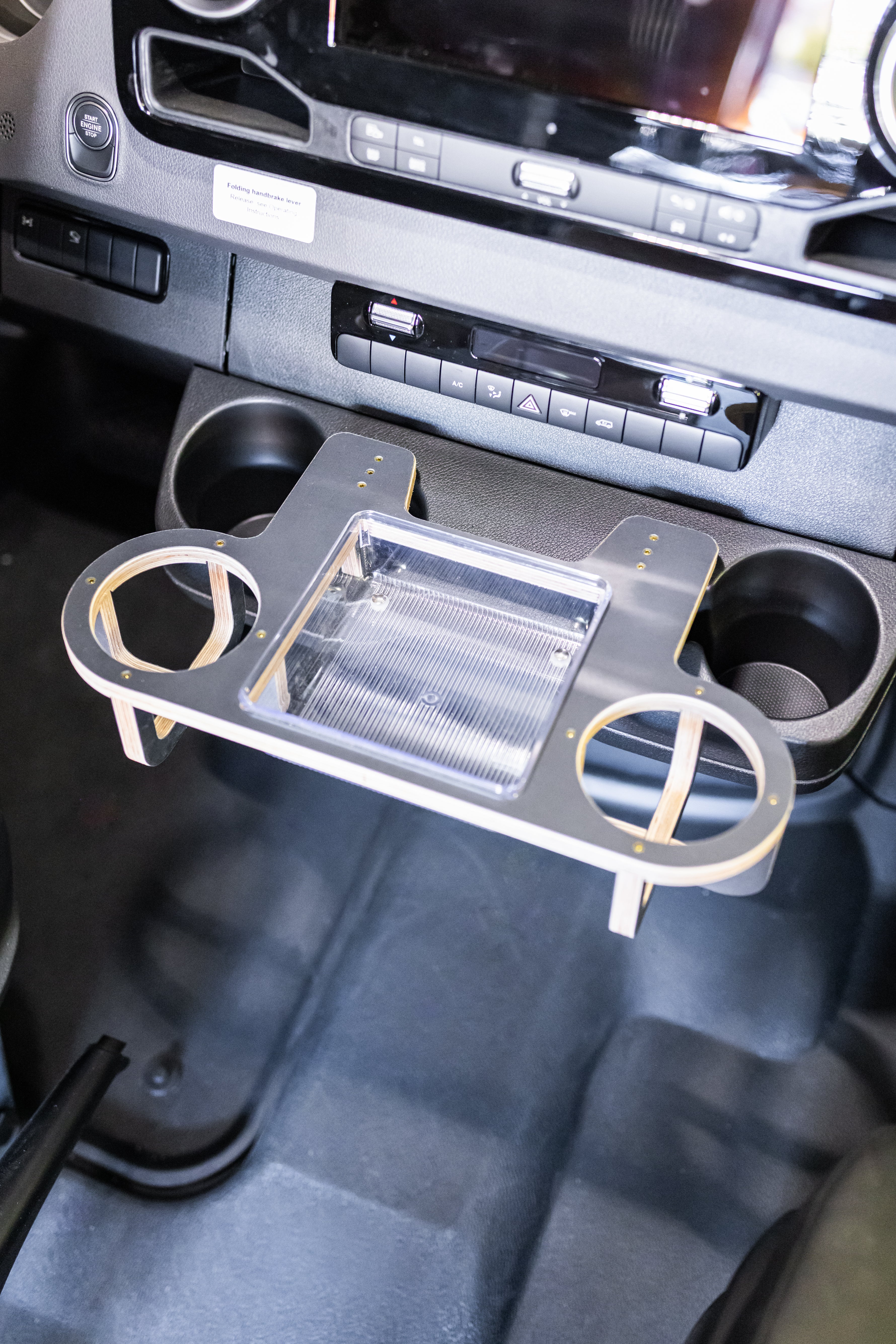 Campovans 2019-2023 Mercedes Sprinter Van Center Console Extension Organizer - Premium Storage Solution for Camping & Road Trips