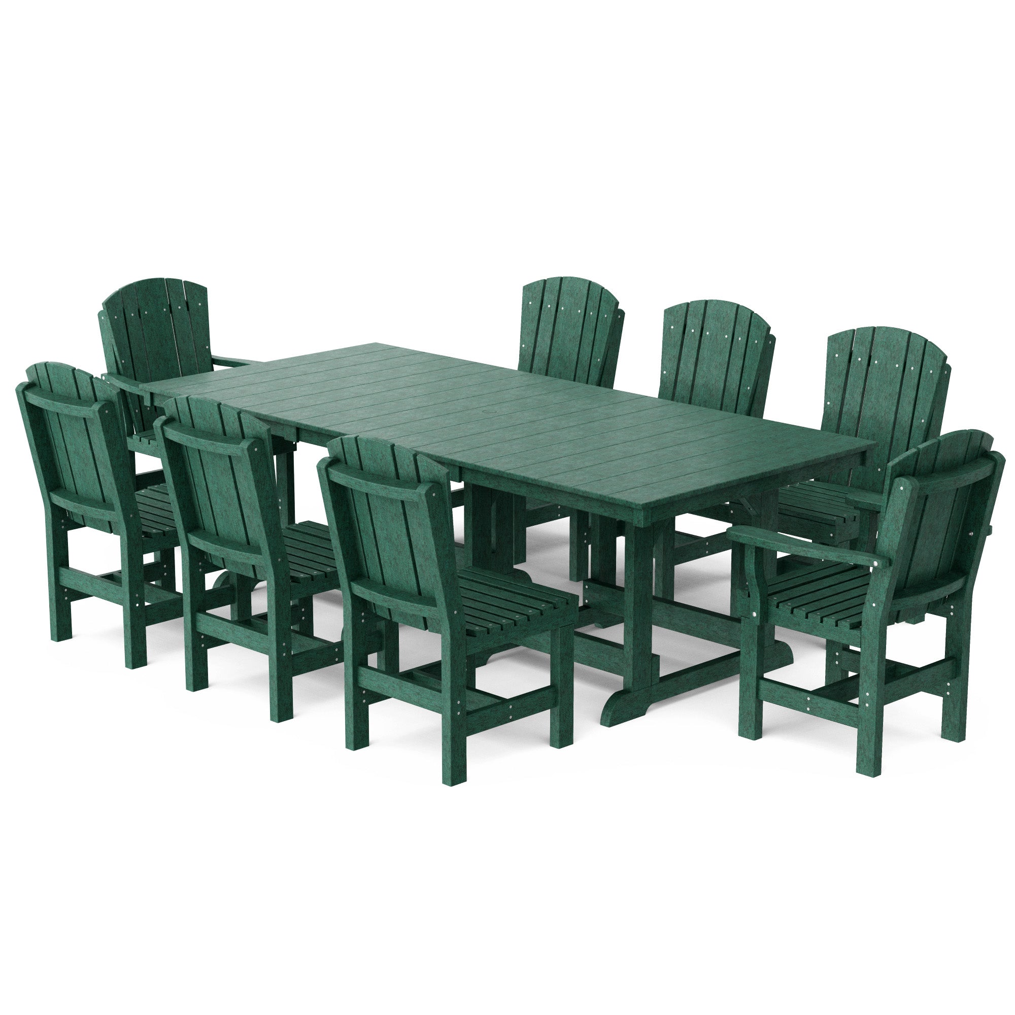 Heritage 9-Piece 44x94 Inch Dining Table Set - Perfect for Family Gatherings, Dinner Parties & Formal Dining Rooms