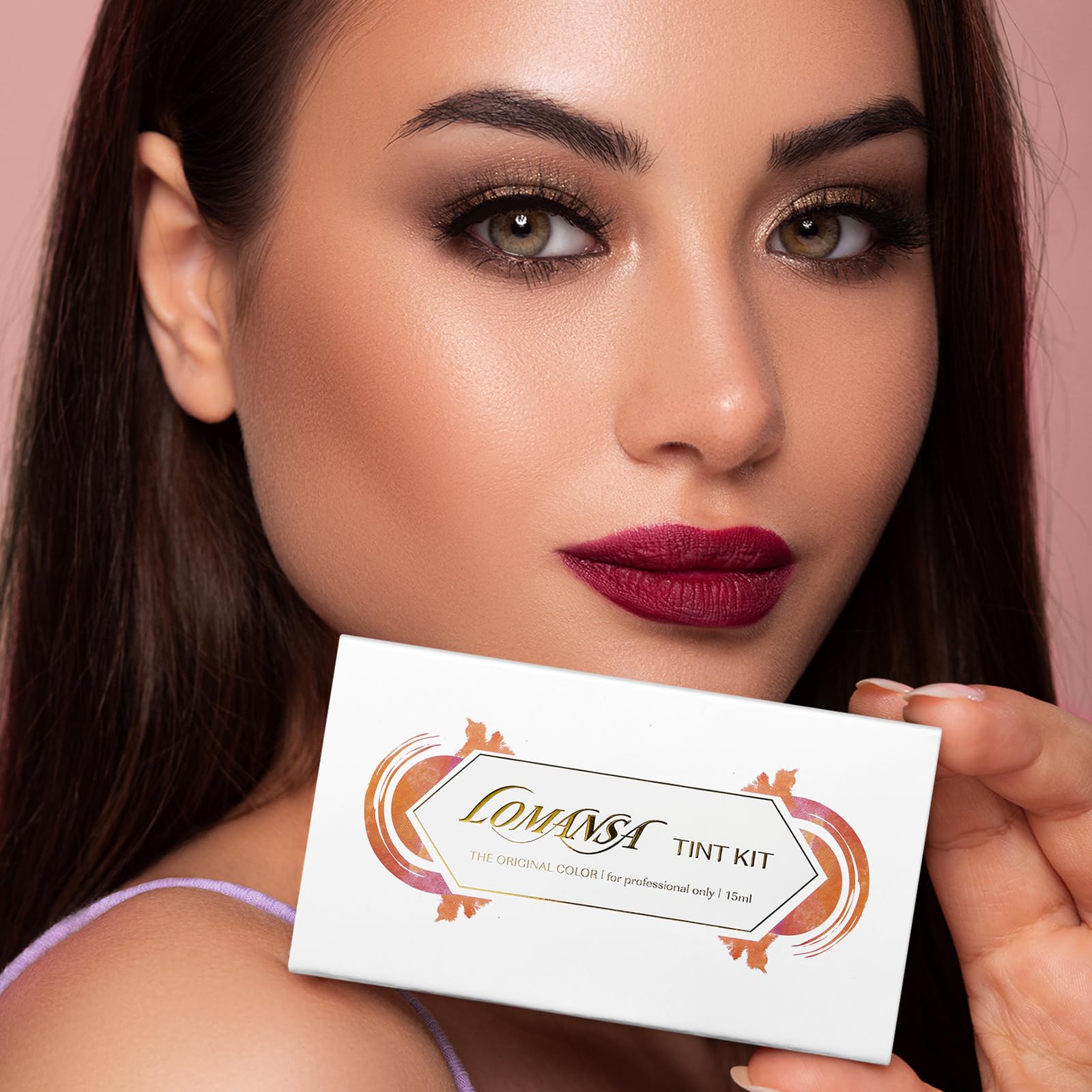 Lomansa Black Eyelash Color Kit - Keratin Voluminous Lash Tint for Natural Look (15ml) with Complete Salon Tools - Perfect for Professional Lash Styling & Home Use