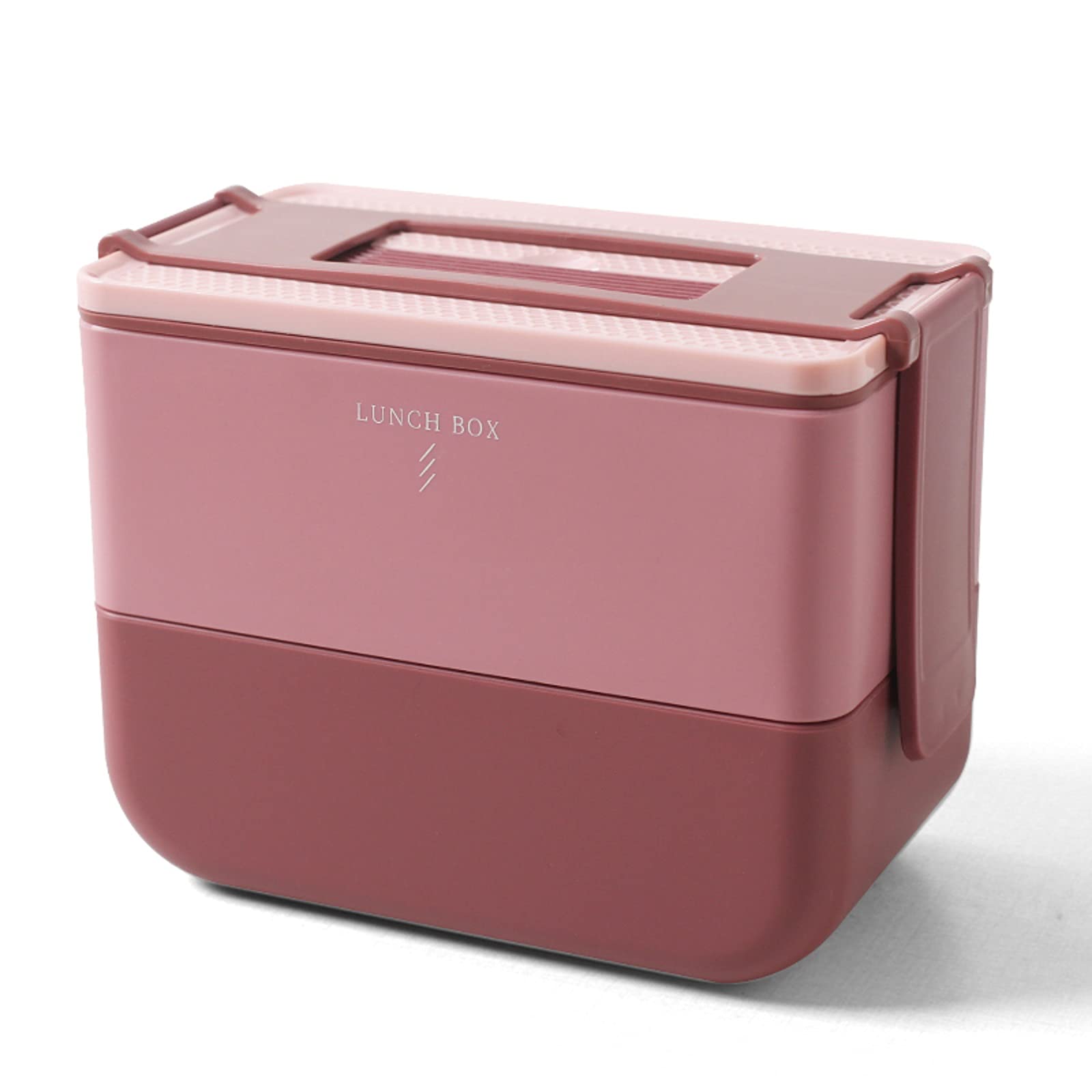 Stackable Bento Lunch Box for Adults - Reusable Insulated Meal Prep Container for Hot Food - Portable Lunch Box for Office, School & Travel