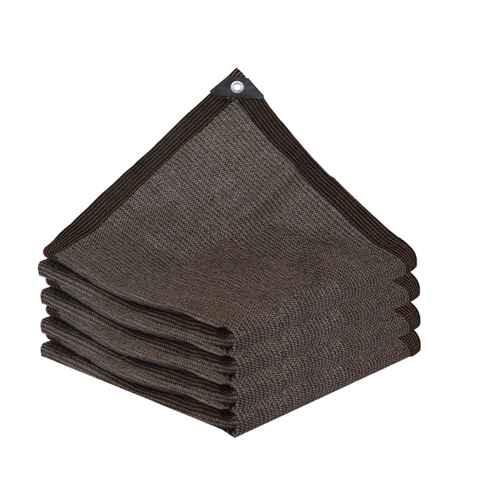 HJLIKE 90%-95% Sun Shade Cloth - UV Protection Greenhouse Sunshade Net with Reinforced Grommets, Durable Outdoor Shade Sail for Garden, Patio, Camping, Carport, Kennel, Playground (Brown, 4x8m) - Perfect for Sun Protection and Temperature Control in Outdoor Spaces