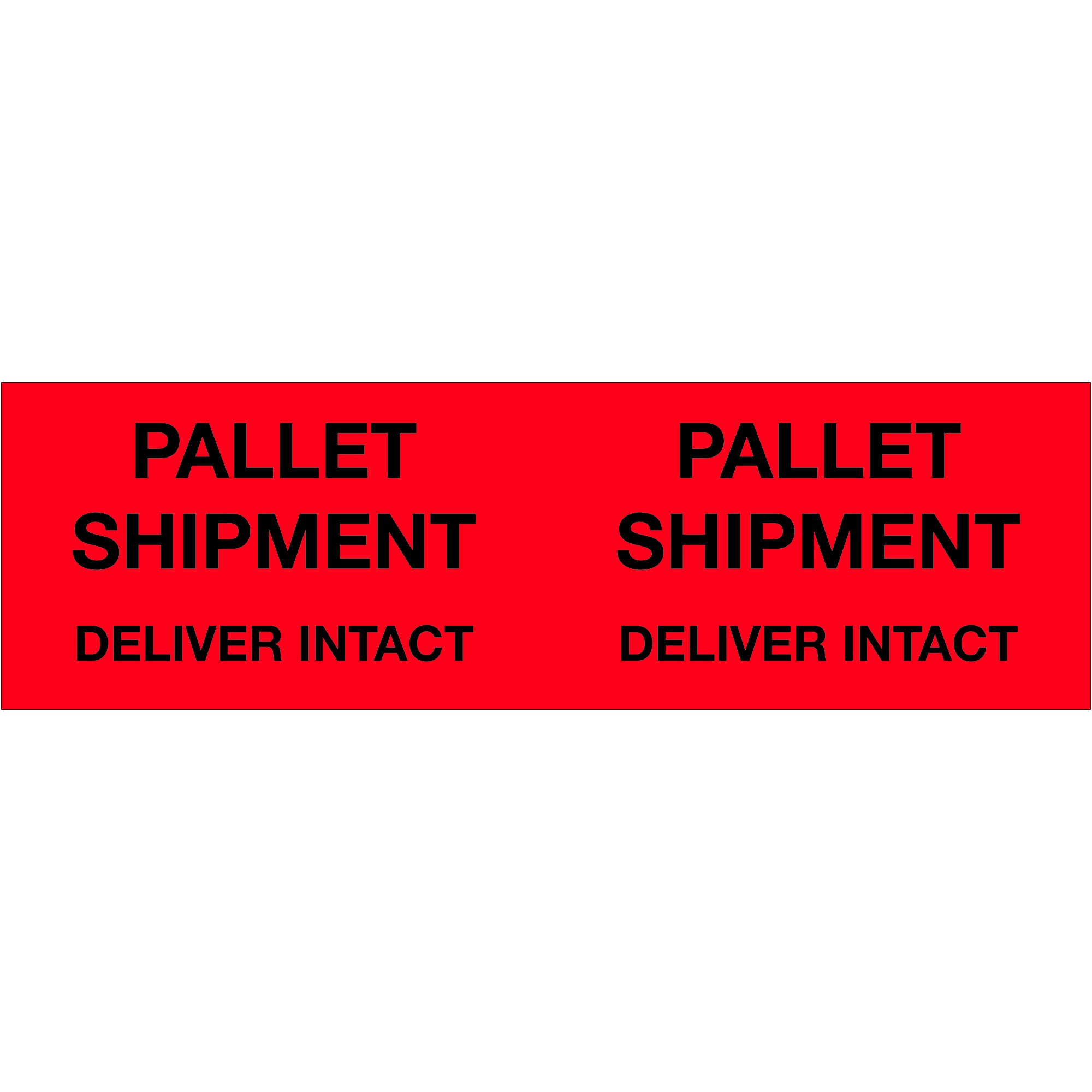 Tape Logic TLDL1330 Fluorescent Red Shipping Labels - 3